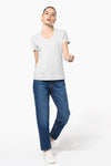 T-Shirt de Senhora Manga Curta Decote em V Atenas (1/2)-RAG-Tailors-Fardas-e-Uniformes-Vestuario-Pro