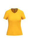 T-Shirt de Senhora Manga Curta Decote em V Atenas (1/2)-Yellow-S-RAG-Tailors-Fardas-e-Uniformes-Vestuario-Pro