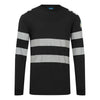 T-Shirt de manga comprida Modaflame Knit Hi-Vis FR-Preto-S-RAG-Tailors-Fardas-e-Uniformes-Vestuario-Pro