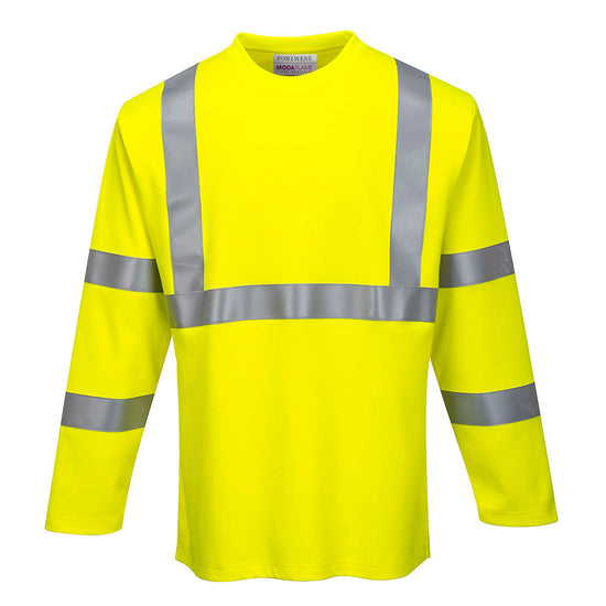 T-Shirt manga comprida alta visibilidade-Amarelo-S-RAG-Tailors-Fardas-e-Uniformes-Vestuario-Pro