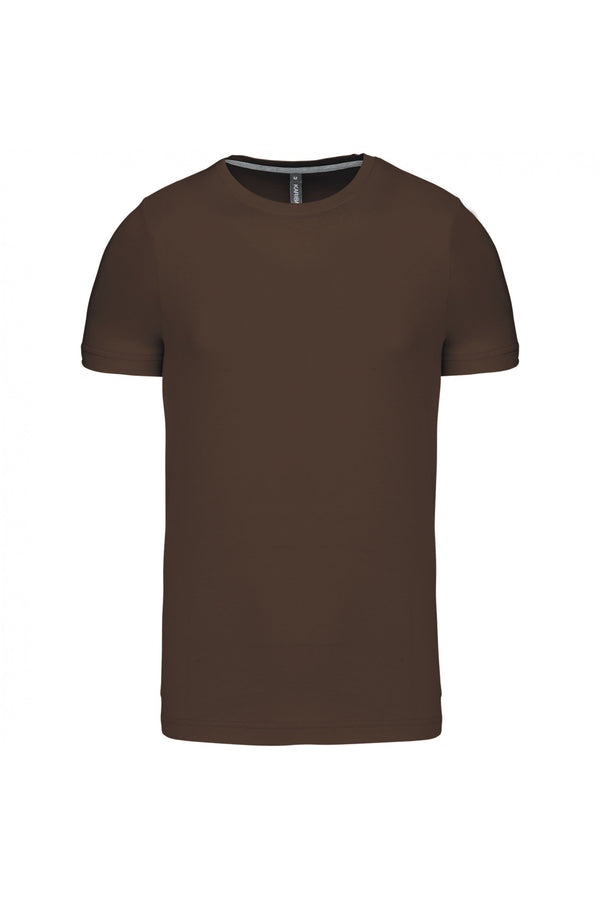 T-Shirt m\curta decote redondo-Chocolate-S-RAG-Tailors-Fardas-e-Uniformes-Vestuario-Pro