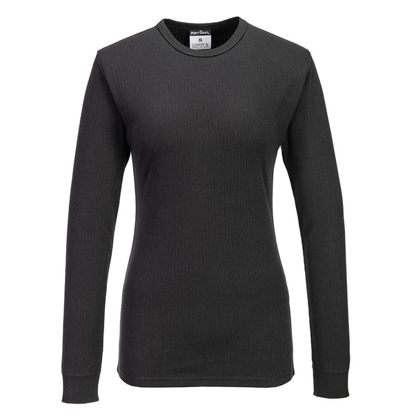 T-Shirt térmica de manga comprida para mulher-Preto-XS-RAG-Tailors-Fardas-e-Uniformes-Vestuario-Pro