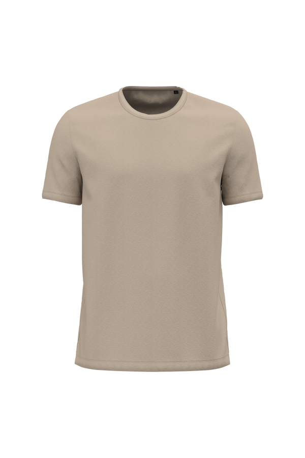 T-shirt Algodão Biológico Interlock Homem-Beige Real-S-RAG-Tailors-Fardas-e-Uniformes-Vestuario-Pro
