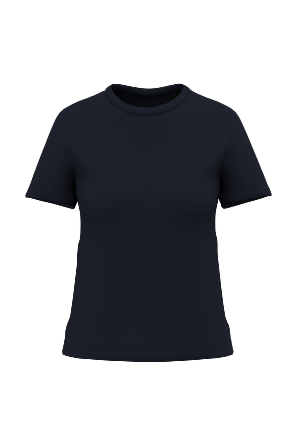 T-shirt Algodão Biológico Interlock Senhora-Azul Marinho Escuro-XS-RAG-Tailors-Fardas-e-Uniformes-Vestuario-Pro