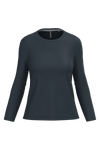 T-shirt Algodão Lavado m. comprida de senhora-Navy-XS-RAG-Tailors-Fardas-e-Uniformes-Vestuario-Pro