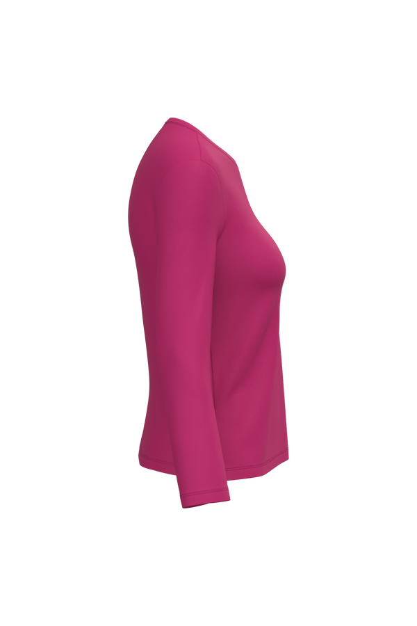 T-shirt Algodão Lavado m. comprida de senhora-RAG-Tailors-Fardas-e-Uniformes-Vestuario-Pro