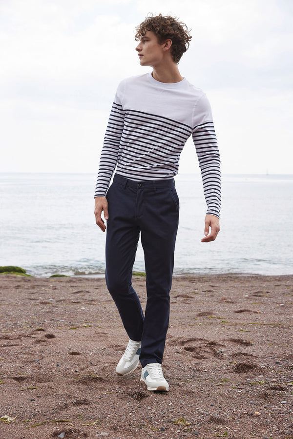 T-shirt Breton de Manga Comprida-RAG-Tailors-Fardas-e-Uniformes-Vestuario-Pro