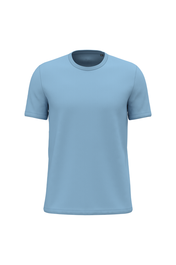 T-shirt Decote Redondo de Manga Curta Unissexo-Azul Céu-2XS-RAG-Tailors-Fardas-e-Uniformes-Vestuario-Pro