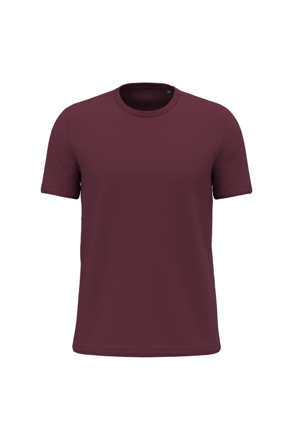 T-shirt Decote Redondo de Manga Curta Unissexo-Vinho-2XS-RAG-Tailors-Fardas-e-Uniformes-Vestuario-Pro