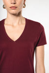 T-shirt Decote V Senhora Algodão Biológico-RAG-Tailors-Fardas-e-Uniformes-Vestuario-Pro