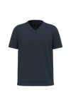 T-shirt Decote V de Homem em Algodão Biológico-Azul Marinho-S-RAG-Tailors-Fardas-e-Uniformes-Vestuario-Pro