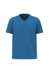 T-shirt Decote V de Homem em Algodão Biológico-Azul Royal Claro-S-RAG-Tailors-Fardas-e-Uniformes-Vestuario-Pro
