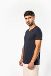 T-shirt Decote V de Homem em Algodão Biológico-RAG-Tailors-Fardas-e-Uniformes-Vestuario-Pro