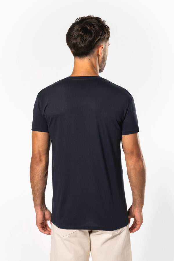 T-shirt Decote V de Homem em Algodão Biológico-RAG-Tailors-Fardas-e-Uniformes-Vestuario-Pro
