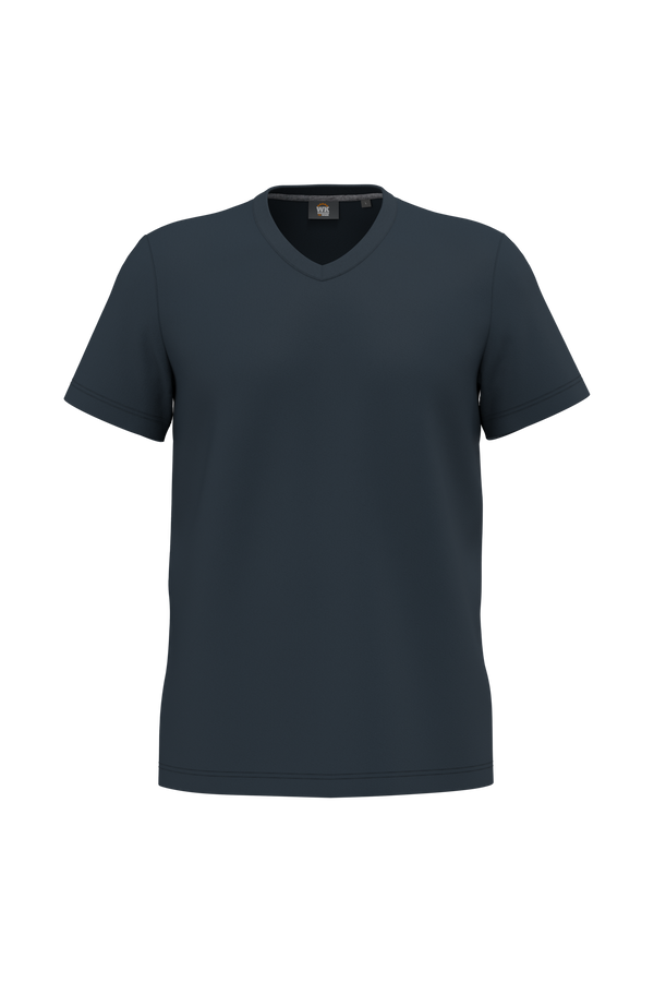 T-shirt Decote em V Antibacteriana de Homem-Azul Marinho-S-RAG-Tailors-Fardas-e-Uniformes-Vestuario-Pro