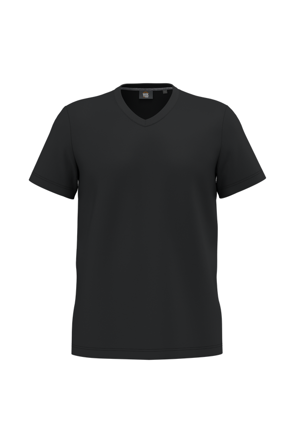 T-shirt Decote em V Antibacteriana de Homem-Preto-S-RAG-Tailors-Fardas-e-Uniformes-Vestuario-Pro