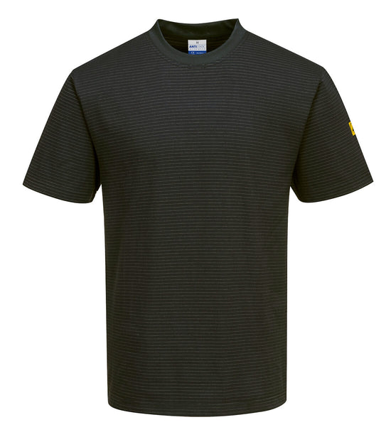 T-shirt ESD, Anti-estática-Preto-XS-RAG-Tailors-Fardas-e-Uniformes-Vestuario-Pro