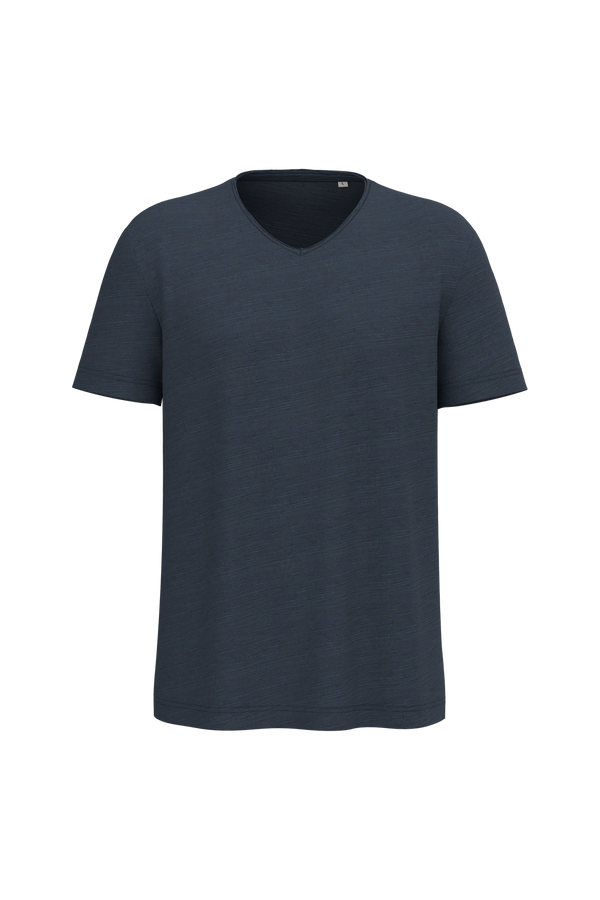 T-shirt Eco-responsável Decote Slub Ombros Descaídos Homem-Azul Marinho-S-RAG-Tailors-Fardas-e-Uniformes-Vestuario-Pro