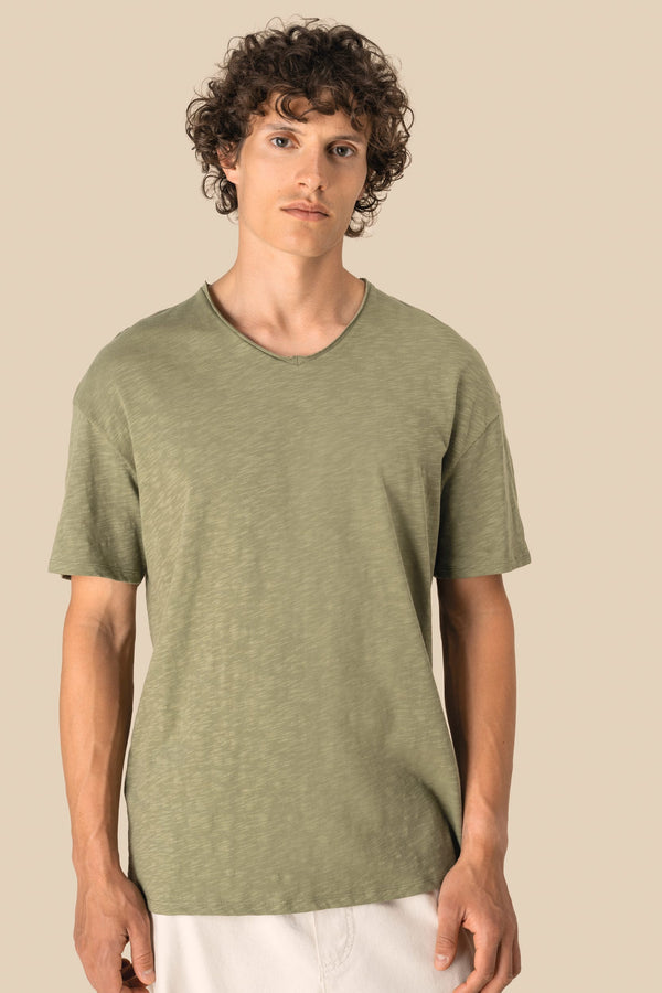 T-shirt Eco-responsável Decote Slub Ombros Descaídos Homem-RAG-Tailors-Fardas-e-Uniformes-Vestuario-Pro