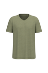 T-shirt Eco-responsável Decote Slub Ombros Descaídos Homem-Verde Tenro-S-RAG-Tailors-Fardas-e-Uniformes-Vestuario-Pro