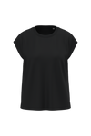 T-shirt Eco-responsável Sem Mangas com Ombreiras Mulher-Preto-XS-RAG-Tailors-Fardas-e-Uniformes-Vestuario-Pro