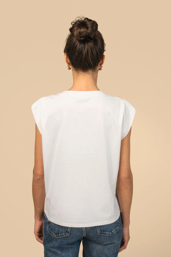 T-shirt Eco-responsável Sem Mangas com Ombreiras Mulher-RAG-Tailors-Fardas-e-Uniformes-Vestuario-Pro