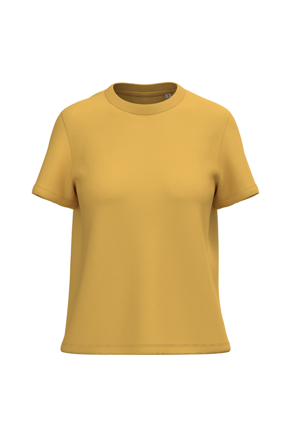 T-shirt Eco-responsável de Senhora-Amarelo Sol-XS-RAG-Tailors-Fardas-e-Uniformes-Vestuario-Pro