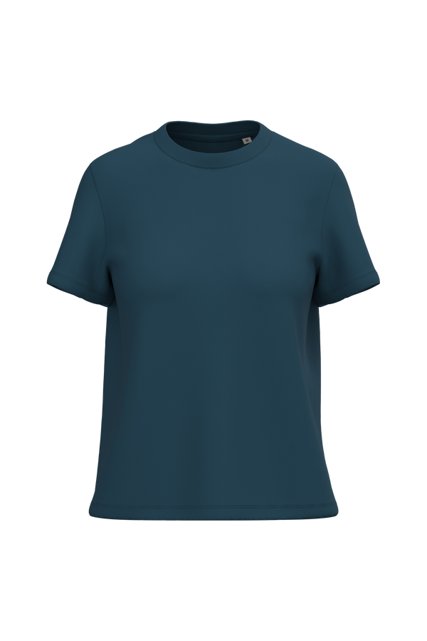 T-shirt Eco-responsável de Senhora-Azul Pavão-XS-RAG-Tailors-Fardas-e-Uniformes-Vestuario-Pro