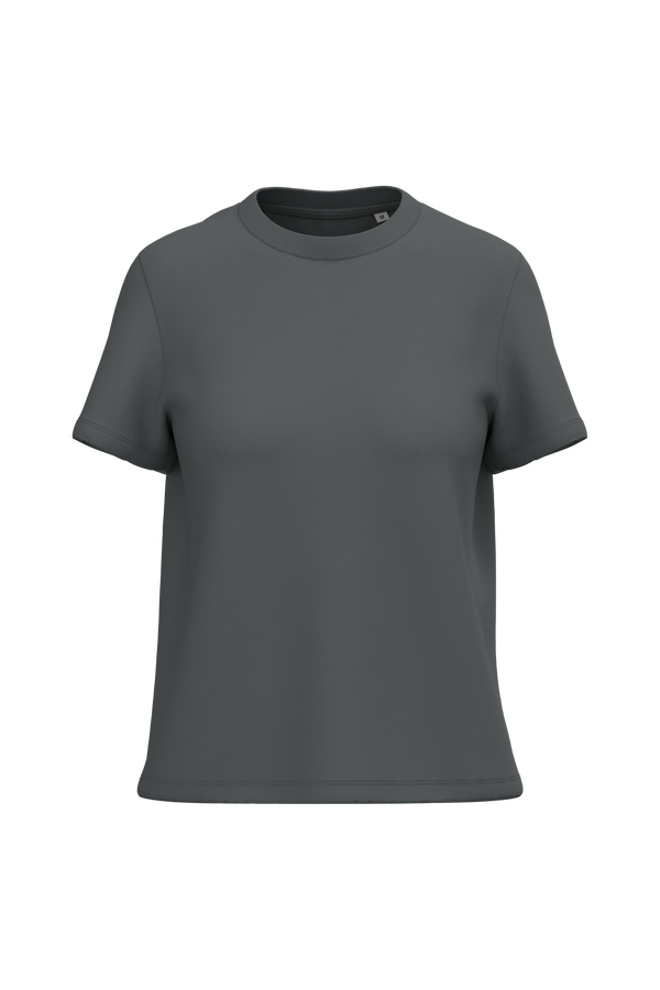 T-shirt Eco-responsável de Senhora-Cinzento Ferro-XS-RAG-Tailors-Fardas-e-Uniformes-Vestuario-Pro