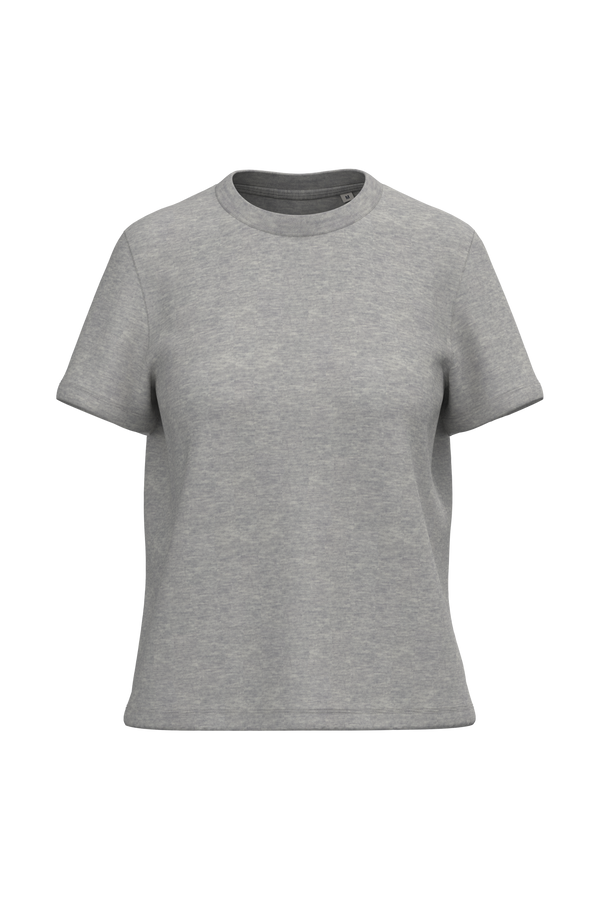 T-shirt Eco-responsável de Senhora-Cinzento Lua Mesclado-XS-RAG-Tailors-Fardas-e-Uniformes-Vestuario-Pro