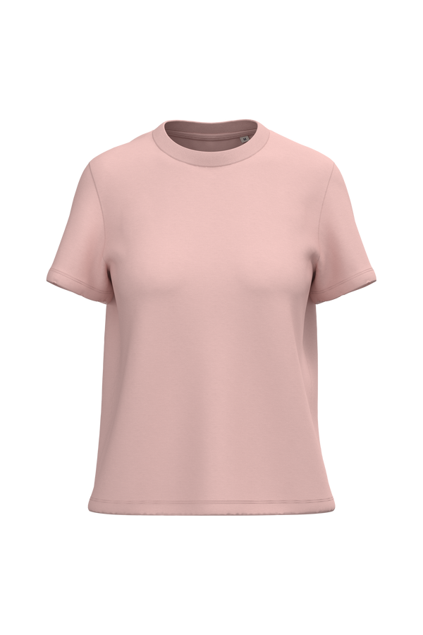 T-shirt Eco-responsável de Senhora-Rosa Pérola-XS-RAG-Tailors-Fardas-e-Uniformes-Vestuario-Pro