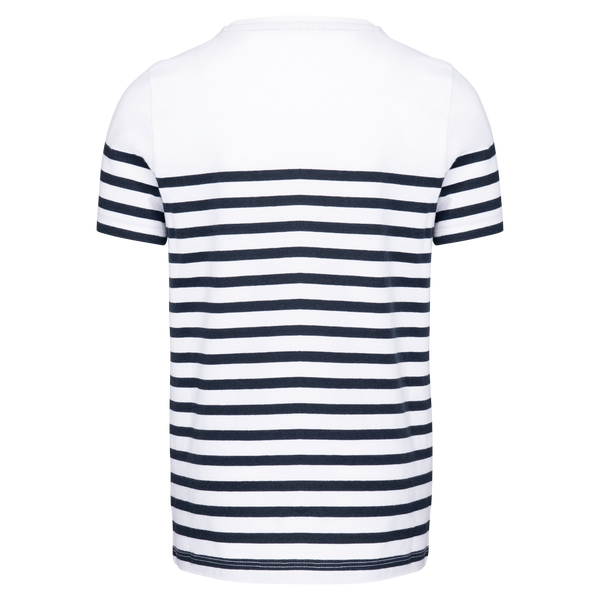 T-shirt Estilo Marinheiro Bio Decote Redondo Criança-RAG-Tailors-Fardas-e-Uniformes-Vestuario-Pro