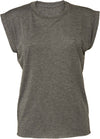 T-shirt Flowy manga enrolada-Dark Grey Heather-S-RAG-Tailors-Fardas-e-Uniformes-Vestuario-Pro