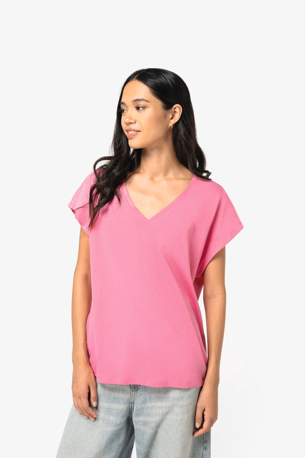 T-shirt Loose Decote V Senhora-RAG-Tailors-Fardas-e-Uniformes-Vestuario-Pro