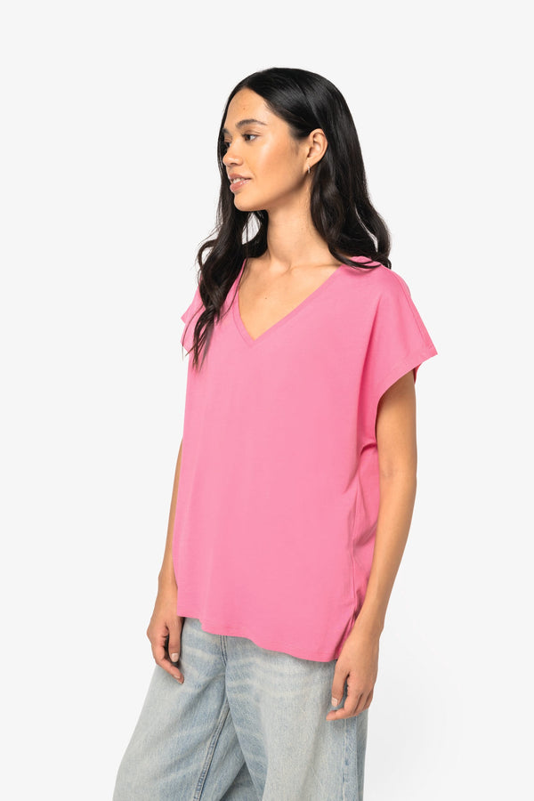 T-shirt Loose Decote V Senhora-RAG-Tailors-Fardas-e-Uniformes-Vestuario-Pro