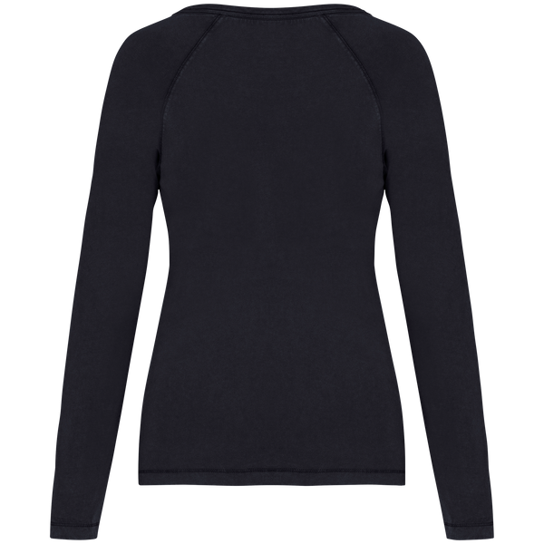 T-shirt Manga Comprida Raglan Senhora em Algodão Biológico-RAG-Tailors-Fardas-e-Uniformes-Vestuario-Pro