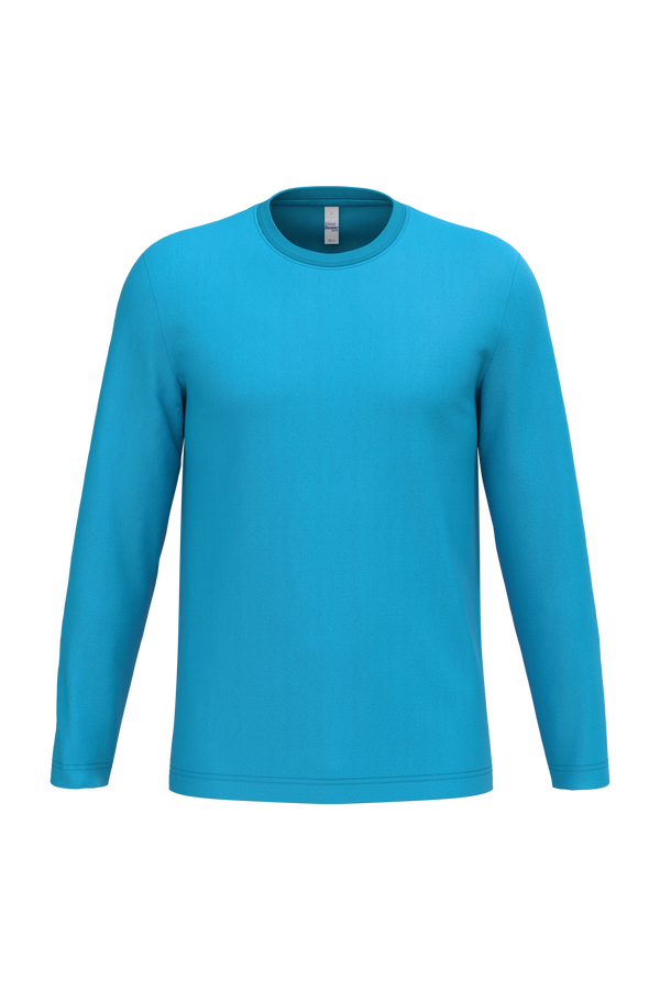 T-shirt Manga Comprida Unissexo-Azul Atol Ideal-XS-RAG-Tailors-Fardas-e-Uniformes-Vestuario-Pro
