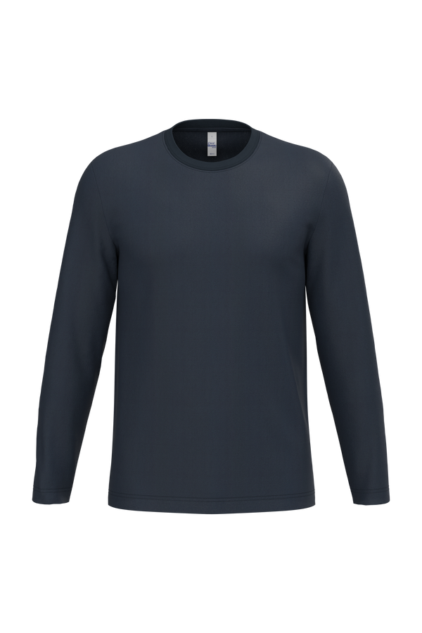 T-shirt Manga Comprida Unissexo-Azul Marinho Ideal-XS-RAG-Tailors-Fardas-e-Uniformes-Vestuario-Pro