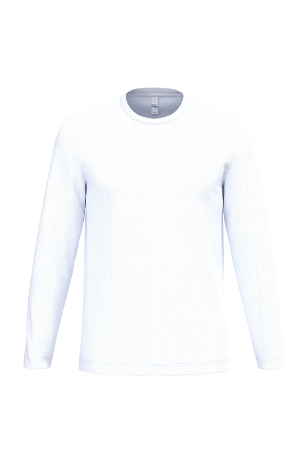 T-shirt Manga Comprida Unissexo-Branco Ideal-XS-RAG-Tailors-Fardas-e-Uniformes-Vestuario-Pro