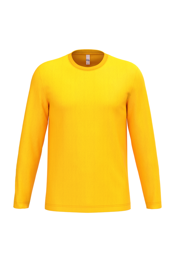 T-shirt Manga Comprida Unissexo-Dourado Ideal-XS-RAG-Tailors-Fardas-e-Uniformes-Vestuario-Pro