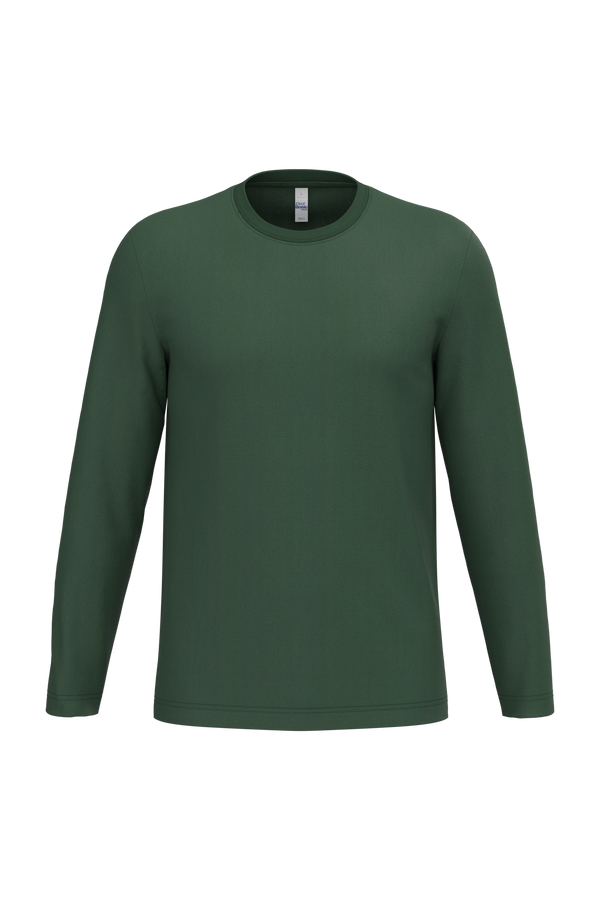 T-shirt Manga Comprida Unissexo-Verde Floresta Ideal-XS-RAG-Tailors-Fardas-e-Uniformes-Vestuario-Pro