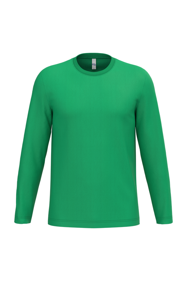 T-shirt Manga Comprida Unissexo-Verde Kelly Ideal-XS-RAG-Tailors-Fardas-e-Uniformes-Vestuario-Pro