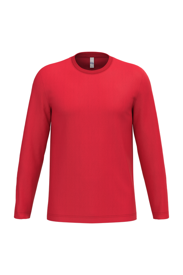 T-shirt Manga Comprida Unissexo-Vermelho Ideal-XS-RAG-Tailors-Fardas-e-Uniformes-Vestuario-Pro