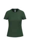 T-shirt Mulher Decote Redondo-Verde Floresta Ideal-XS-RAG-Tailors-Fardas-e-Uniformes-Vestuario-Pro