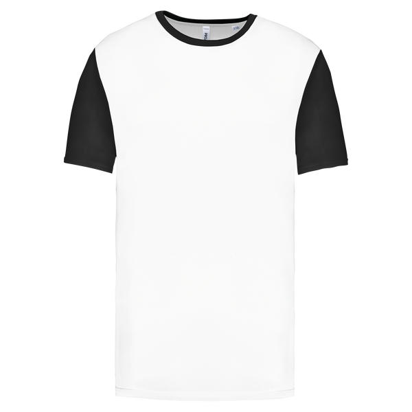 T-shirt Multidesporto Bicolor Infantil de Manga Curta-Branco / Preto-4/6 Anos-RAG-Tailors-Fardas-e-Uniformes-Vestuario-Pro
