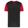 T-shirt Multidesporto Bicolor Infantil de Manga Curta-Preto / Vermelho Desportivo-4/6 Anos-RAG-Tailors-Fardas-e-Uniformes-Vestuario-Pro