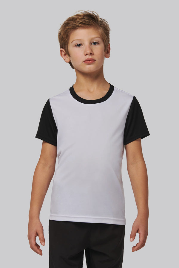 T-shirt Multidesporto Bicolor Infantil de Manga Curta-RAG-Tailors-Fardas-e-Uniformes-Vestuario-Pro