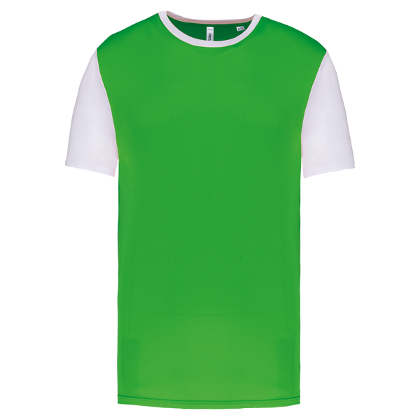 T-shirt Multidesporto Bicolor Infantil de Manga Curta-Verde / Branco-4/6 Anos-RAG-Tailors-Fardas-e-Uniformes-Vestuario-Pro