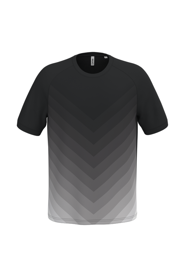 T-shirt Multidesporto em Poliéster Sublimado Unissexo-Preto-XS-RAG-Tailors-Fardas-e-Uniformes-Vestuario-Pro
