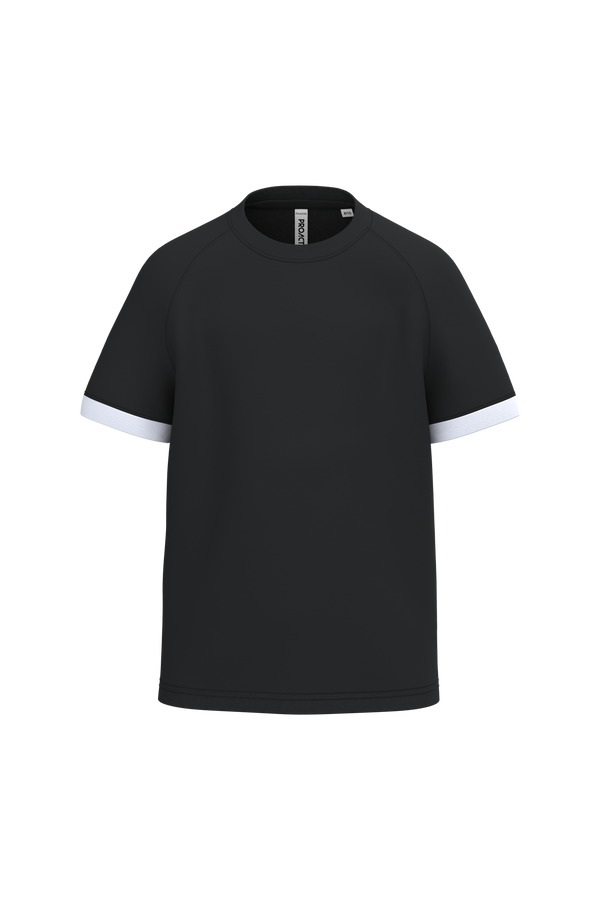 T-shirt Multidesporto em Poliéster de Criança-Preto / Branco-4/6 Anos-RAG-Tailors-Fardas-e-Uniformes-Vestuario-Pro